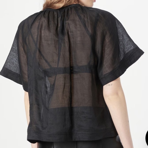 Black Banana Republic Sheer Blouse - Picture 2 of 5